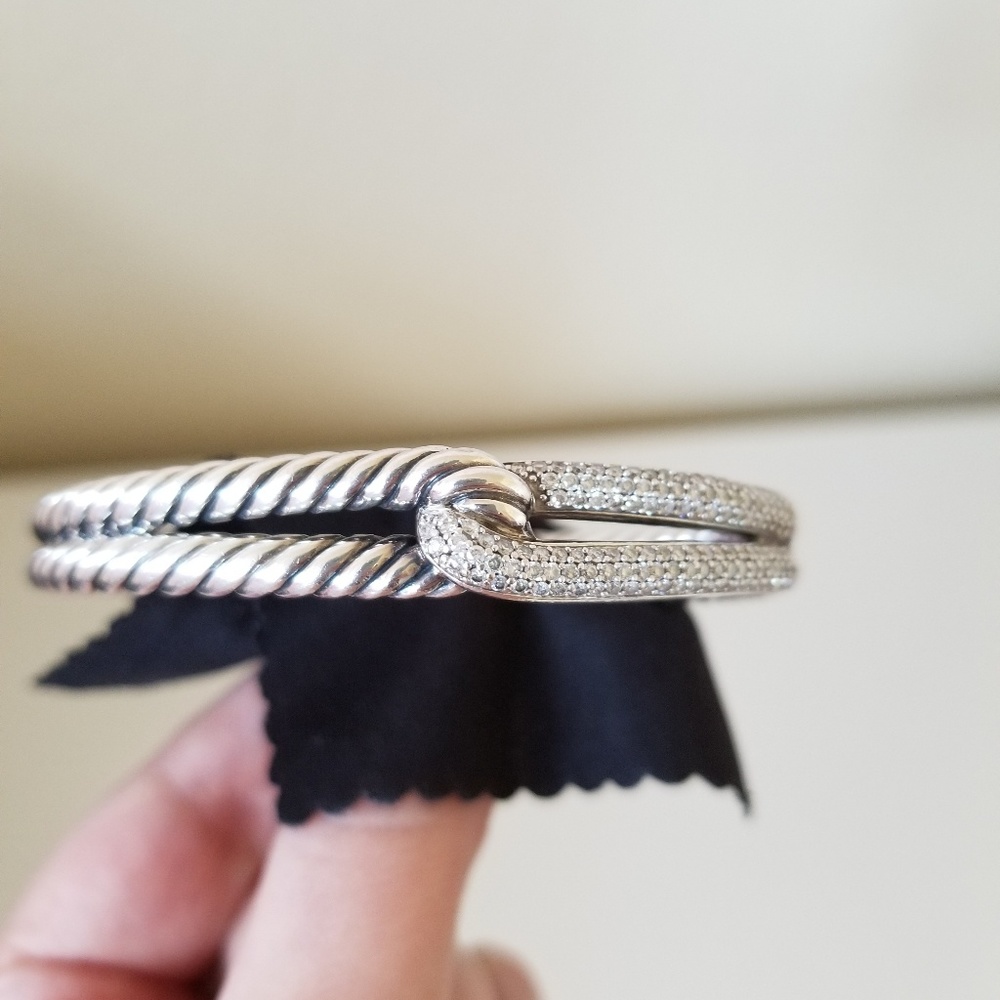 🛍SOLD🛍 David Yurman bracelet with pave diamonds